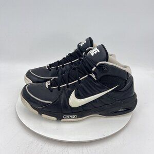 Nike Air Team Trust Flex Men Size 10 366167-011 Black Athletic Basketball Shoes